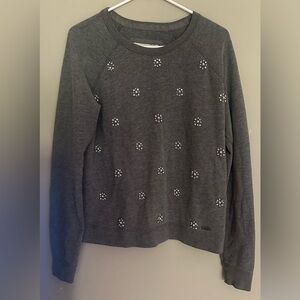 Abercrombie & Fitch Size MEDIUM  Dark Gray Embellished Sweatshirt